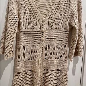 Vintage Crochet sweater cover up